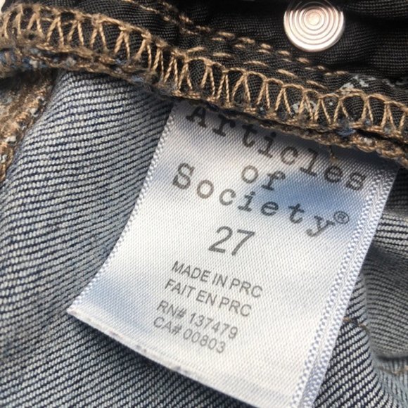 LIKE NEW ARTICLES OF SOCIETY SKINNY JEANS 27x26 ⭐️ - Picture 7 of 13
